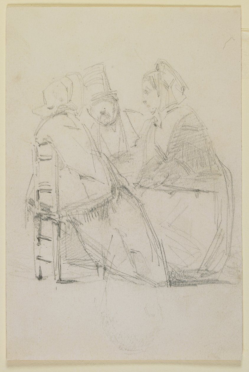 Groep in Gesprek, 1858 door James Abbott McNeill Whistler