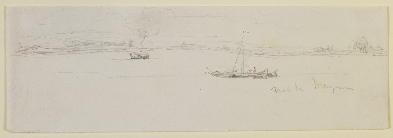 Bij Mainz, 1858 door James Abbott McNeill Whistler