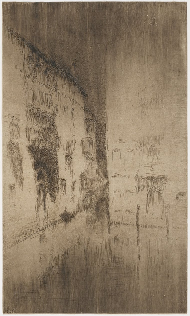 Nocturne: Paleizen, 1879-80 door James Abbott McNeill Whistler