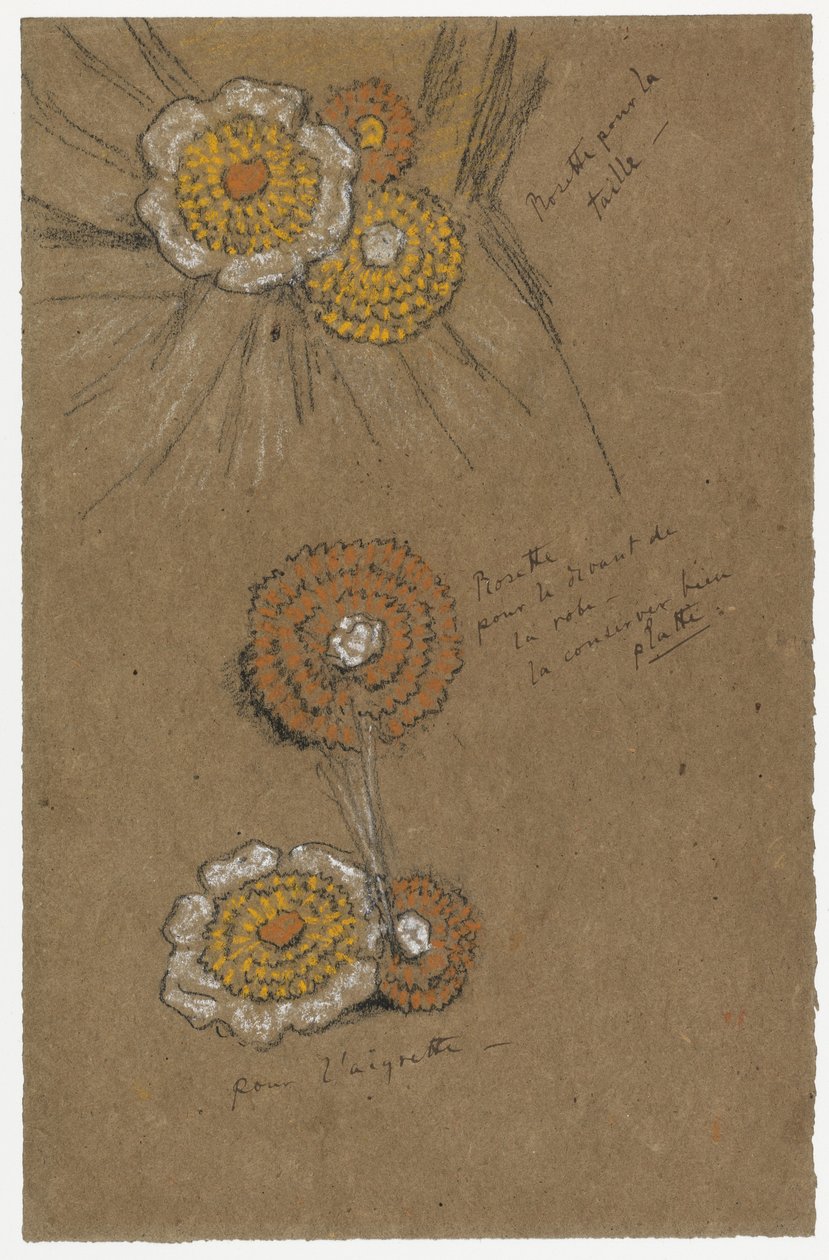 Studies van Rozetten, 1871-74 door James Abbott McNeill Whistler