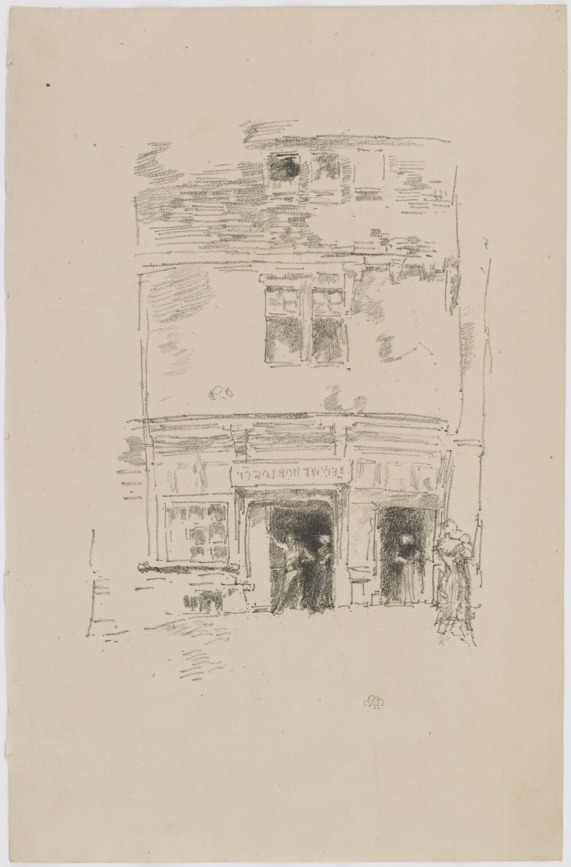 De klokkenmakers, Paimpol, 1893 door James Abbott McNeill Whistler
