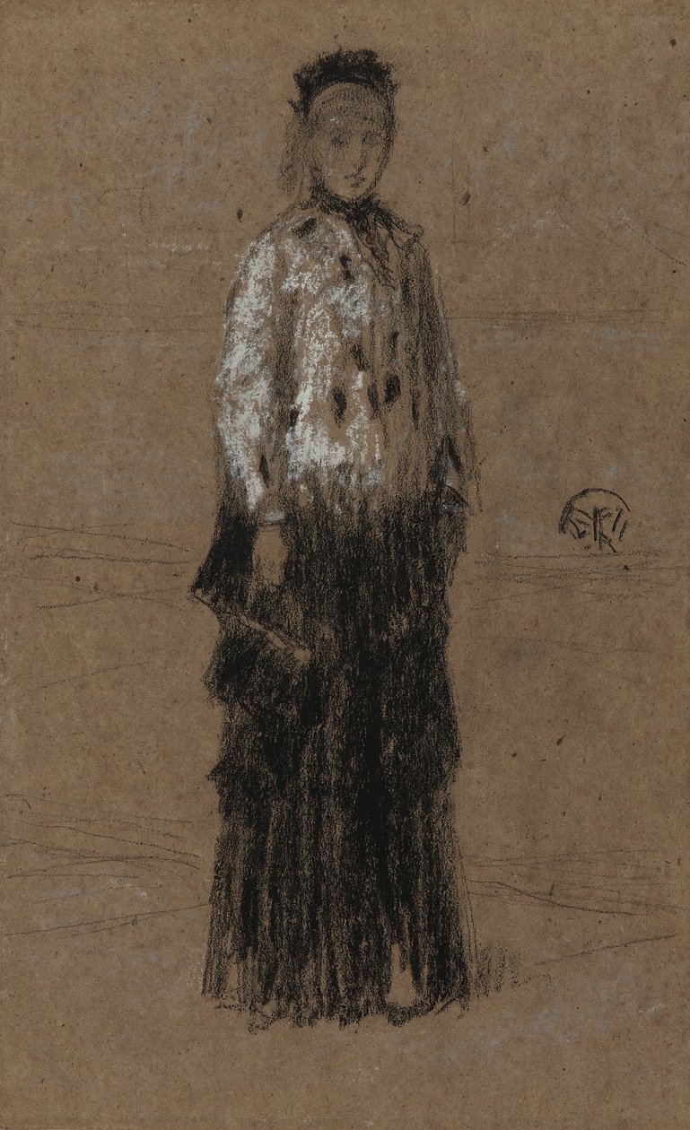 De hermelijnen mantel, 1870-73 door James Abbott McNeill Whistler