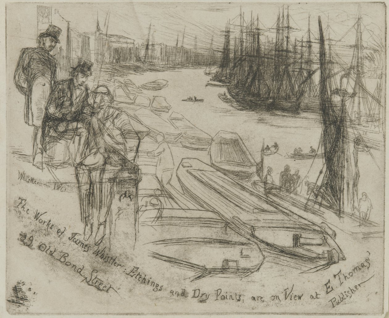 Het kleine zwembad, 1861 door James Abbott McNeill Whistler