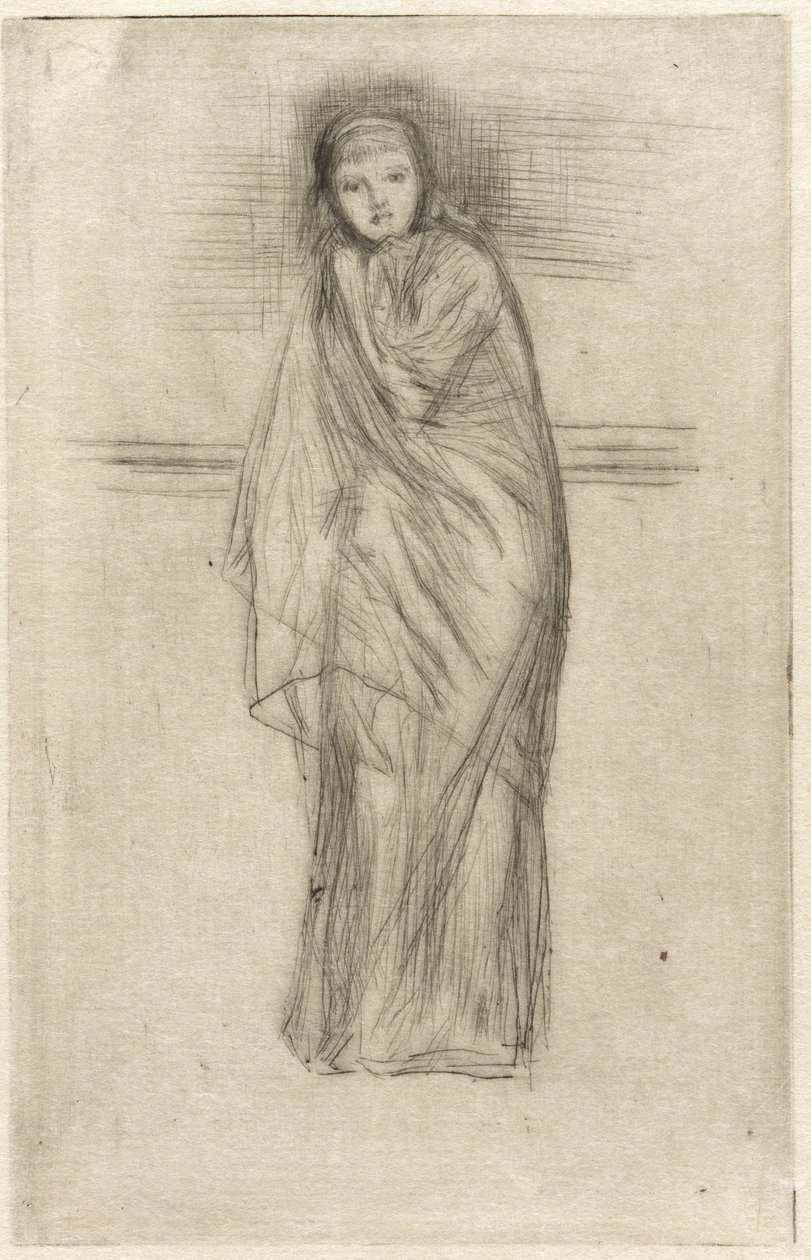 Het Model Rustend, 1870 door James Abbott McNeill Whistler