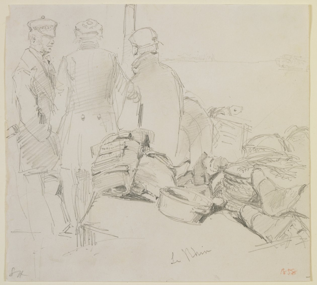 De Rijn, 1858 door James Abbott McNeill Whistler
