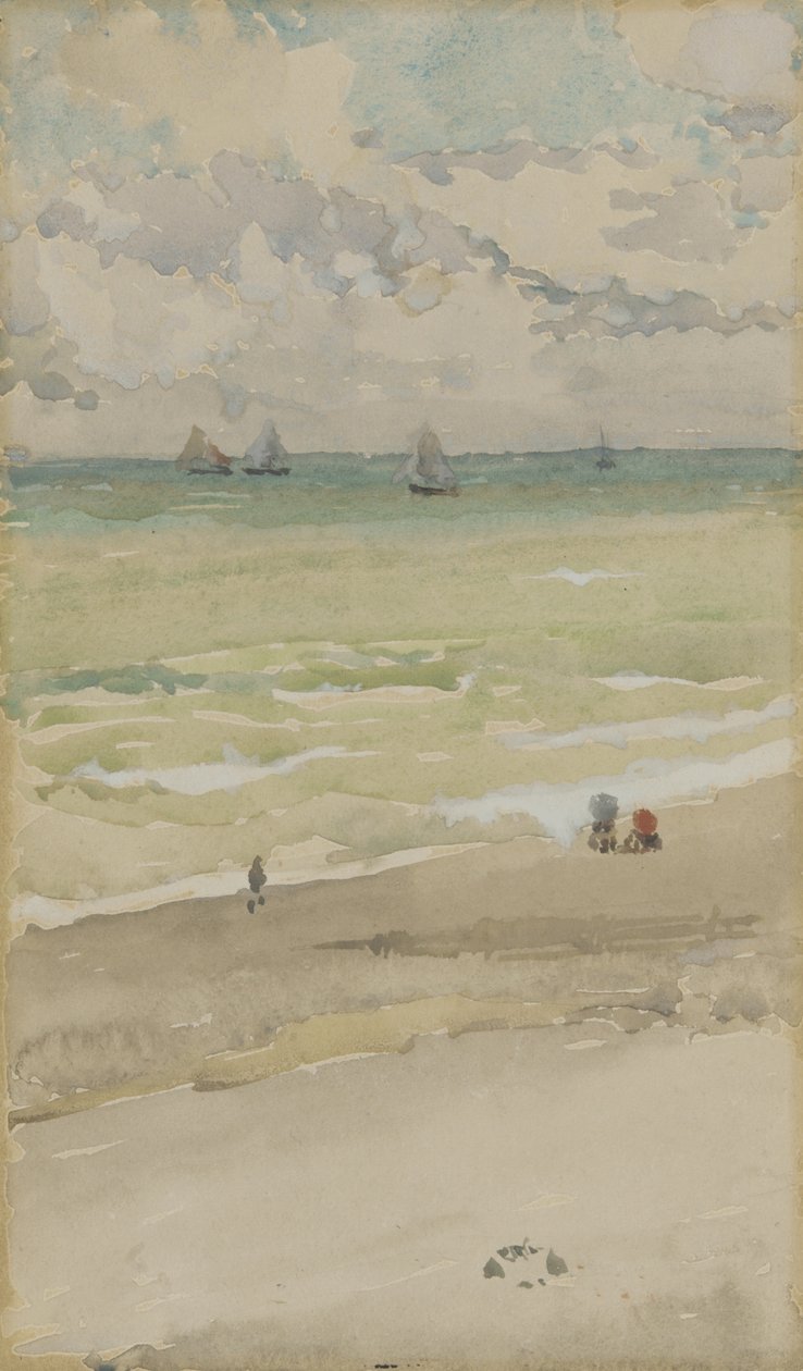 De Kust, c.1885 door James Abbott McNeill Whistler