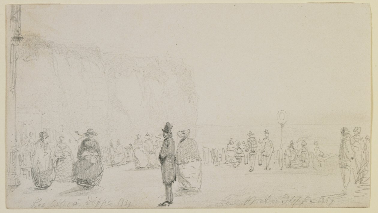 De kust bij Dieppe door James Abbott McNeill Whistler