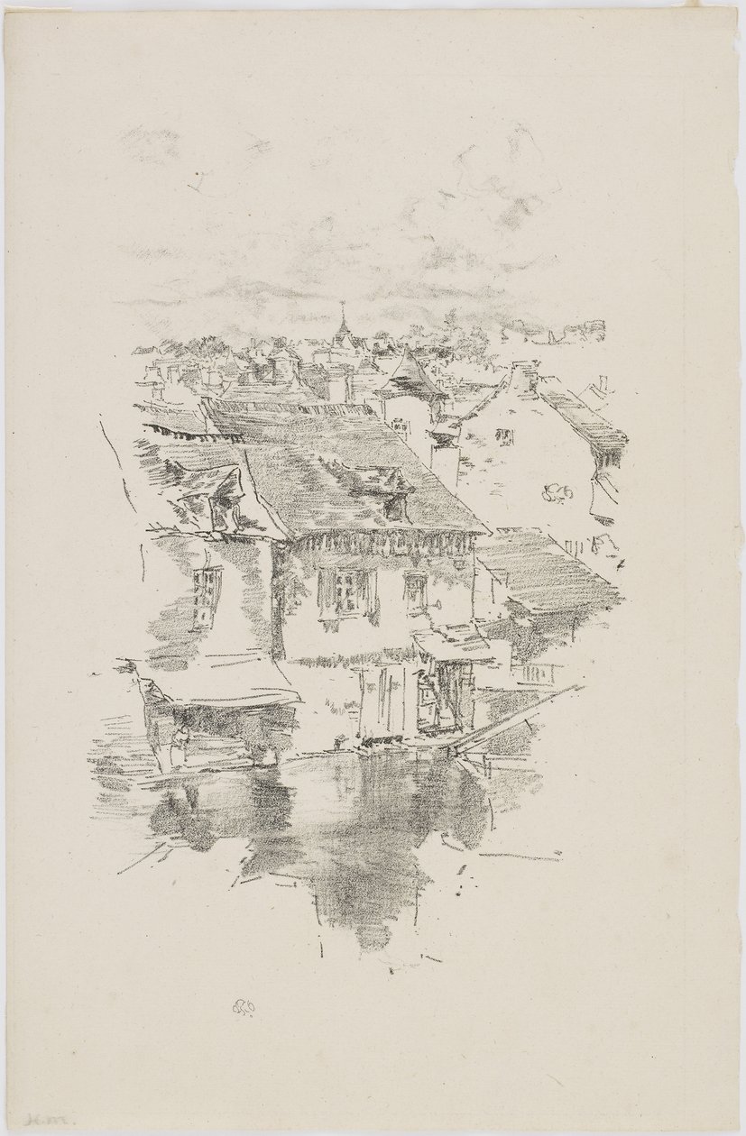 Vitre: Het Kanaal, 1893 door James Abbott McNeill Whistler