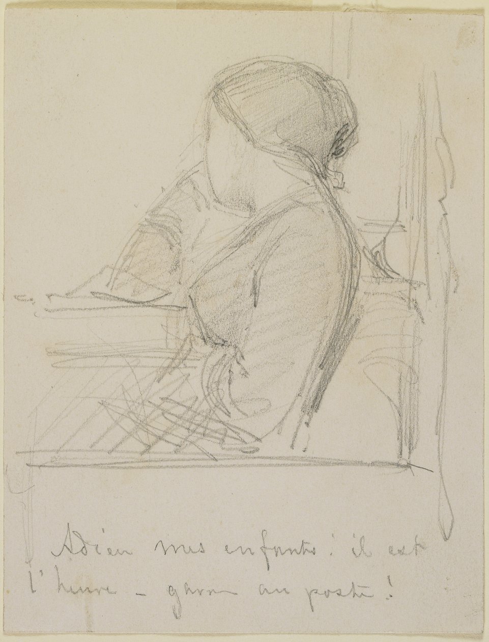 Vrouw zittend bij een raam, 1858 door James Abbott McNeill Whistler