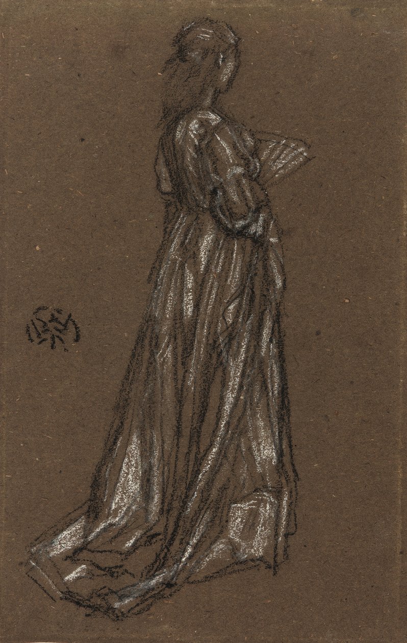 Jong meisje staand, ca. 1873-75 door James Abbott McNeill Whistler