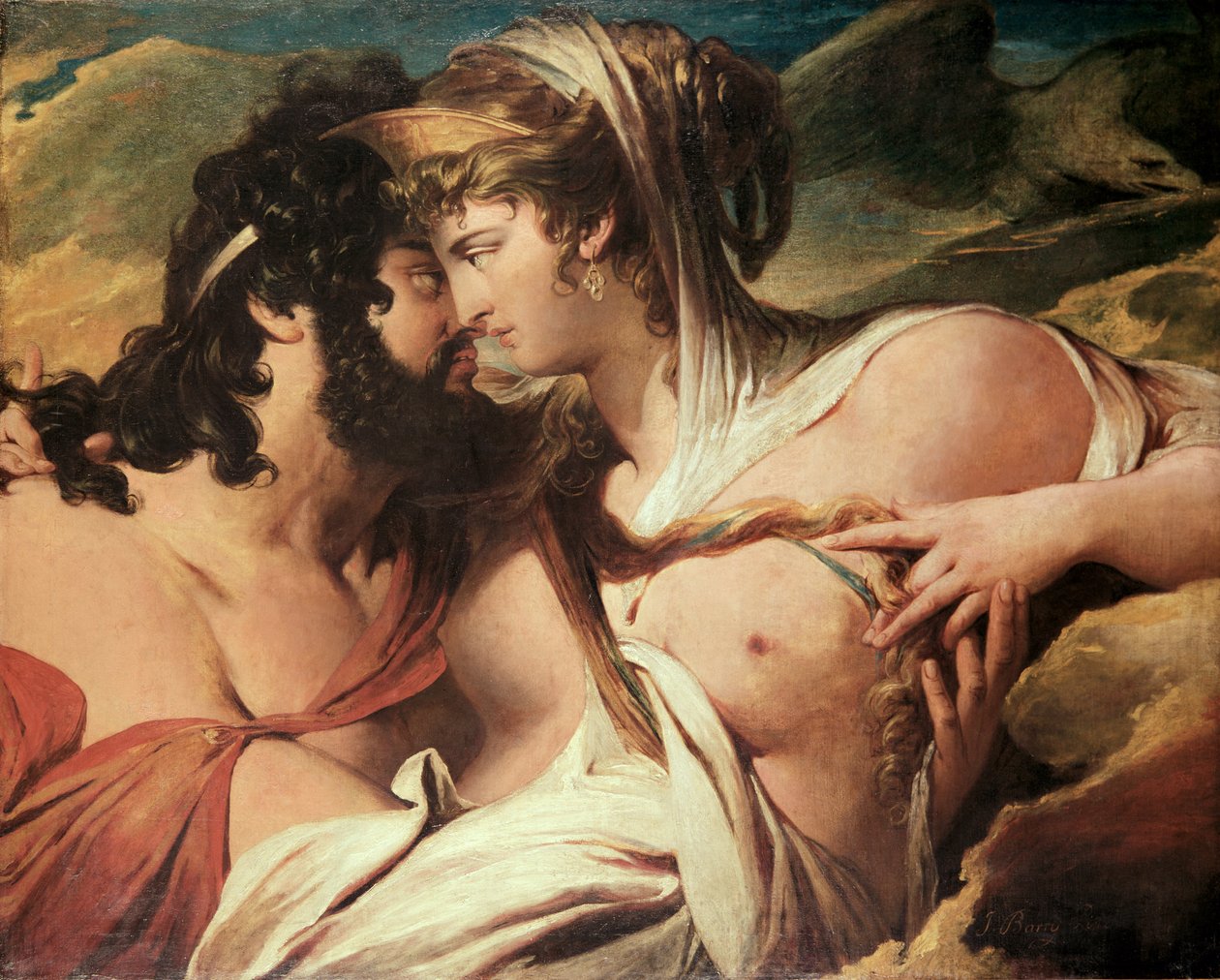 Jupiter en Juno op de Berg Ida door James Barry