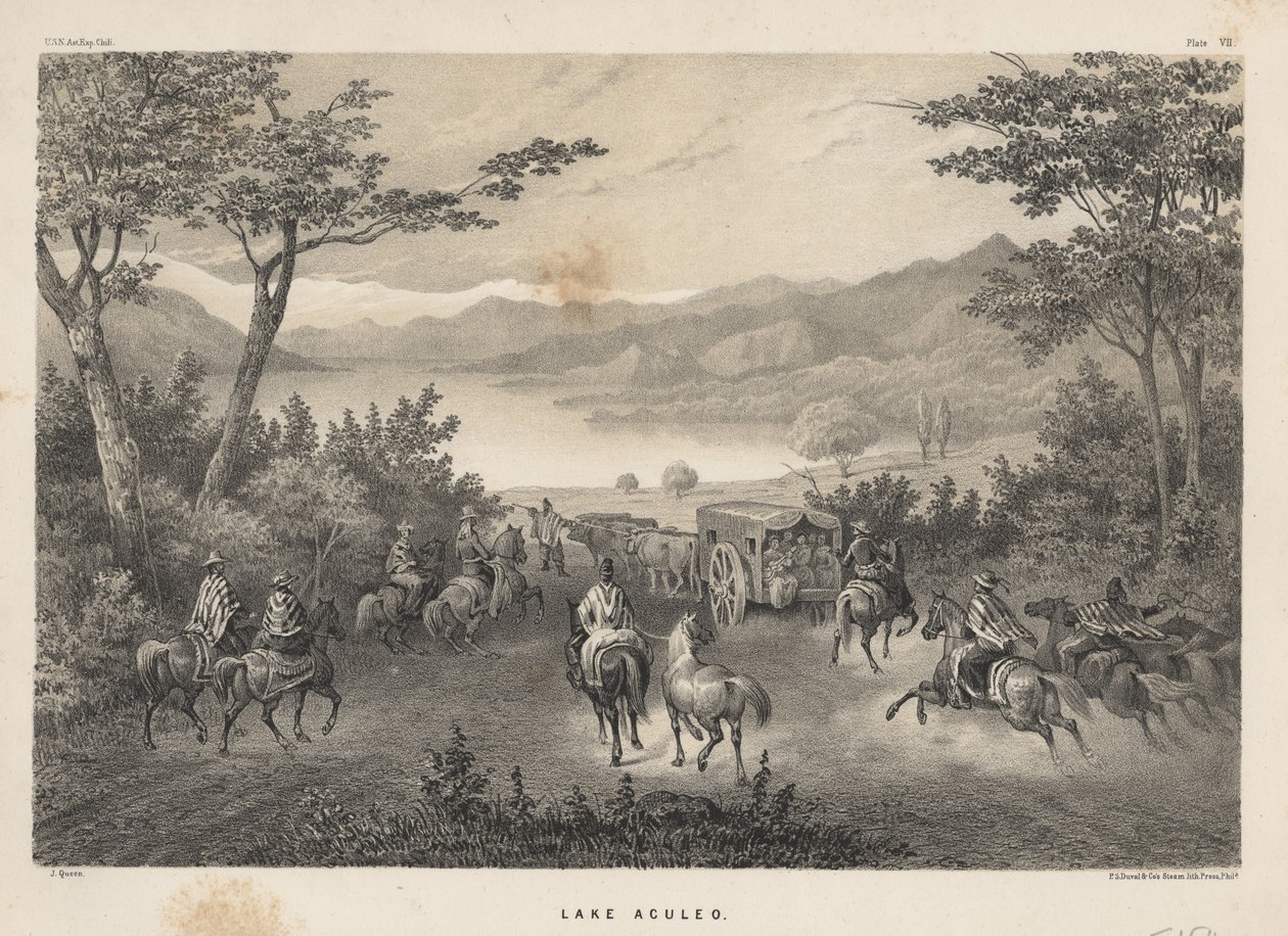 Meer Aculeo, 1855 door James Fuller Queen