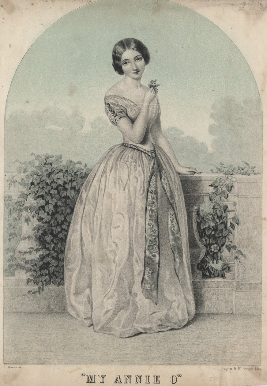 Mijn Annie O, litho door Wagner en McGuigan, 1850 door James Fuller Queen