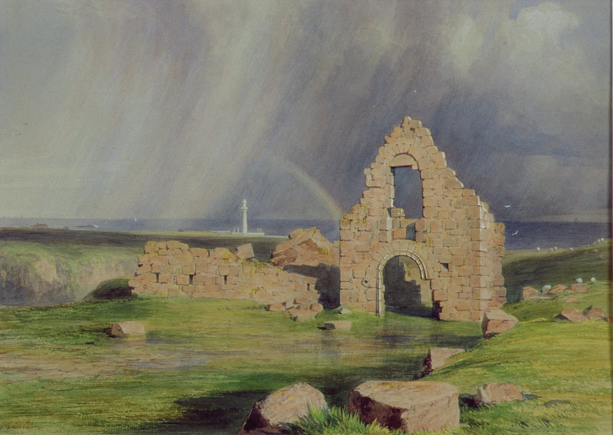 Boven Boddam Kasteel, 1840 door James Giles