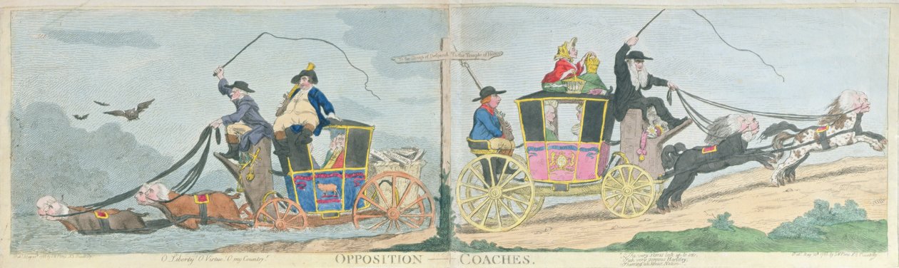 Opposition Coaches door James Gillray