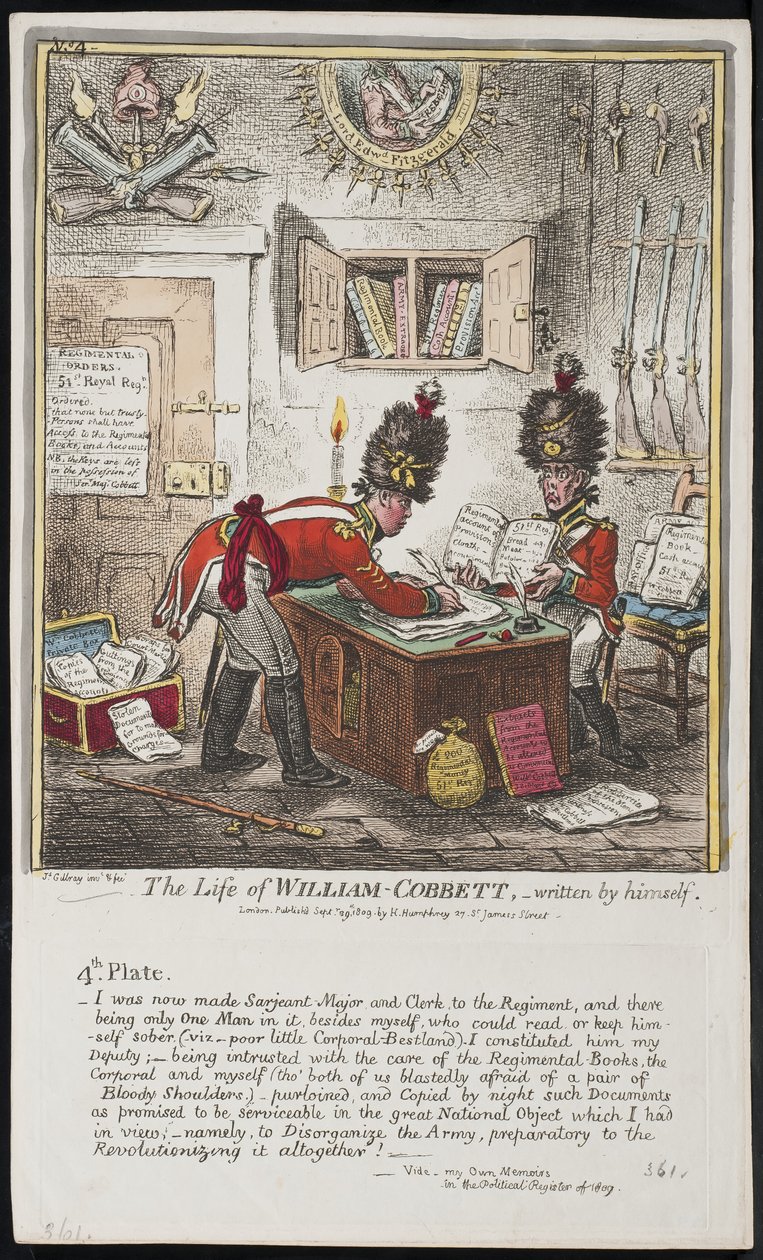 Het Leven van William Cobbett, geschreven door hemzelf door James Gillray