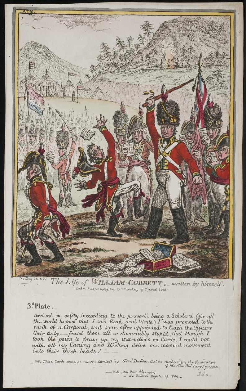 Het Leven van William Cobbett, geschreven door hemzelf door James Gillray