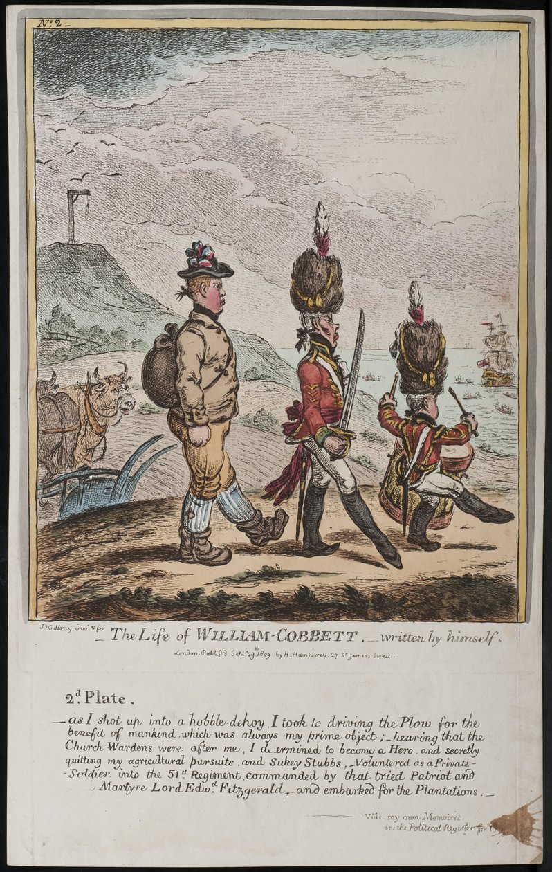 Het Leven van William Cobbett, geschreven door hemzelf door James Gillray