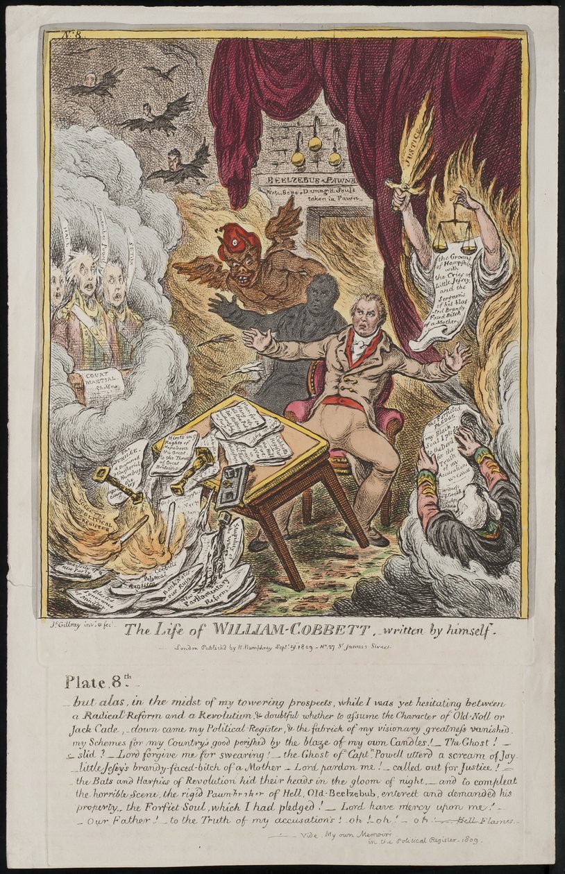 Het Leven van William Cobbett, geschreven door hemzelf door James Gillray