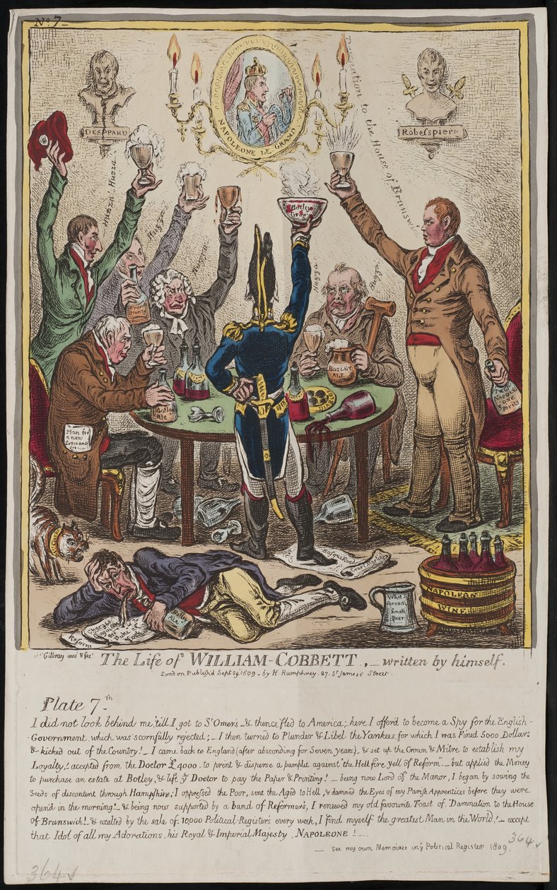Het Leven van William Cobbett, geschreven door hemzelf door James Gillray
