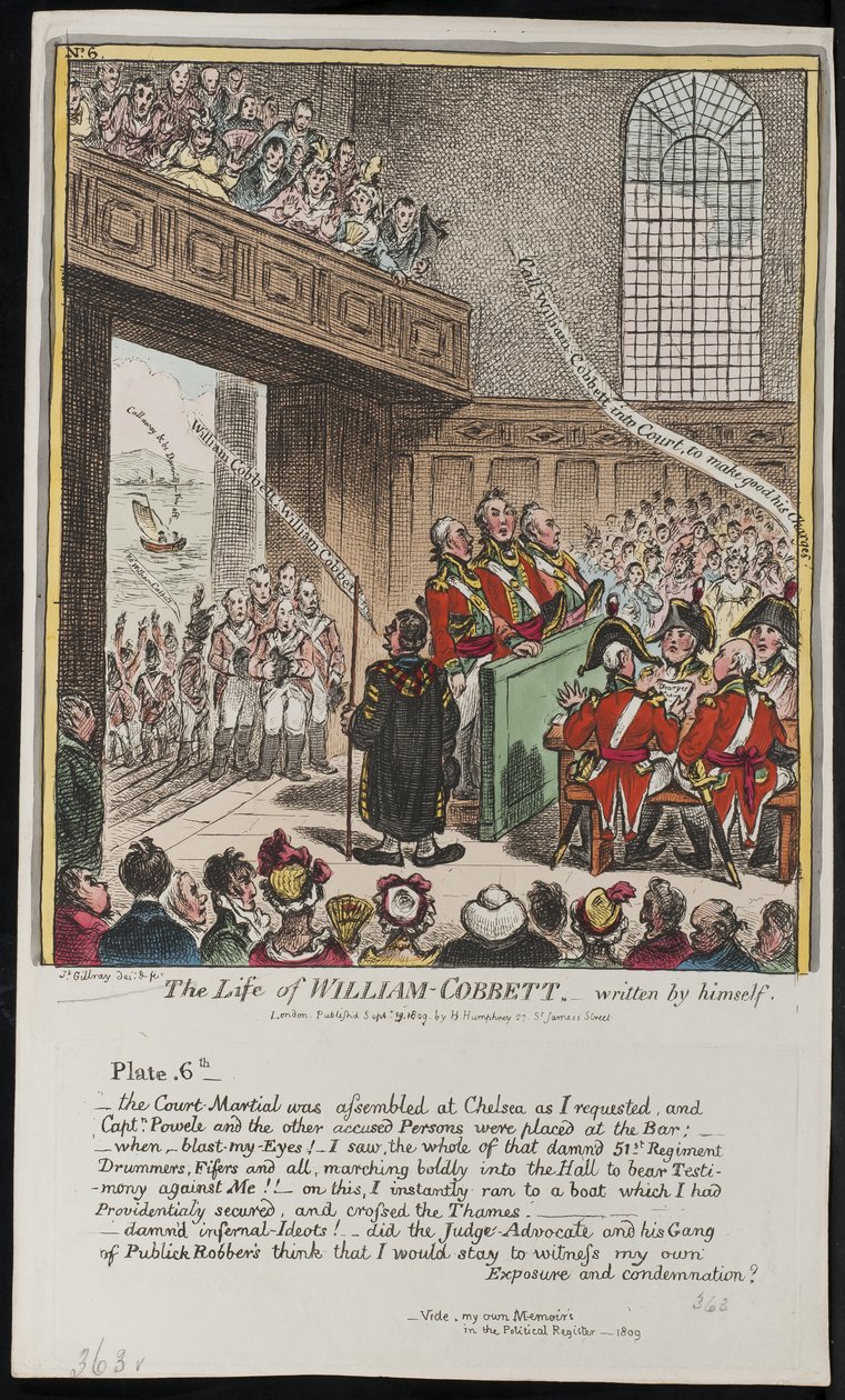 Het Leven van William Cobbett, geschreven door hemzelf door James Gillray