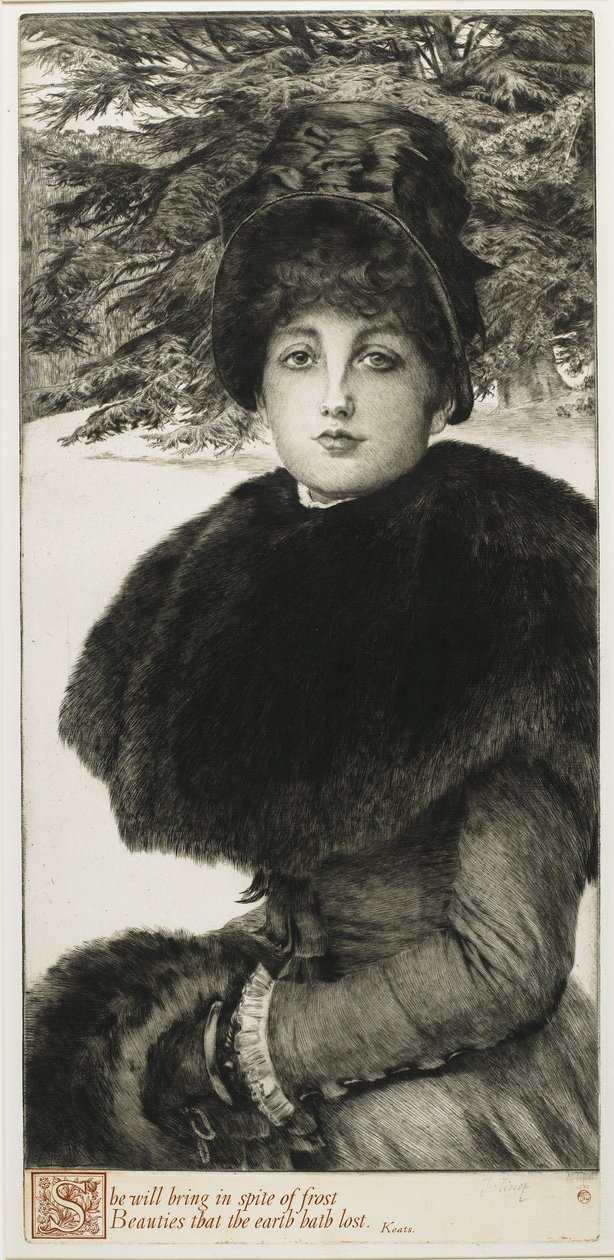 Een Winterwandeling, 1880 door James Jacques Joseph Tissot