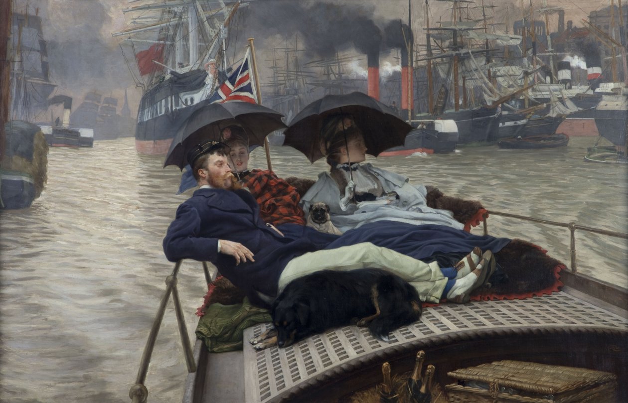 De Theems, 1876 door James Jacques Joseph Tissot