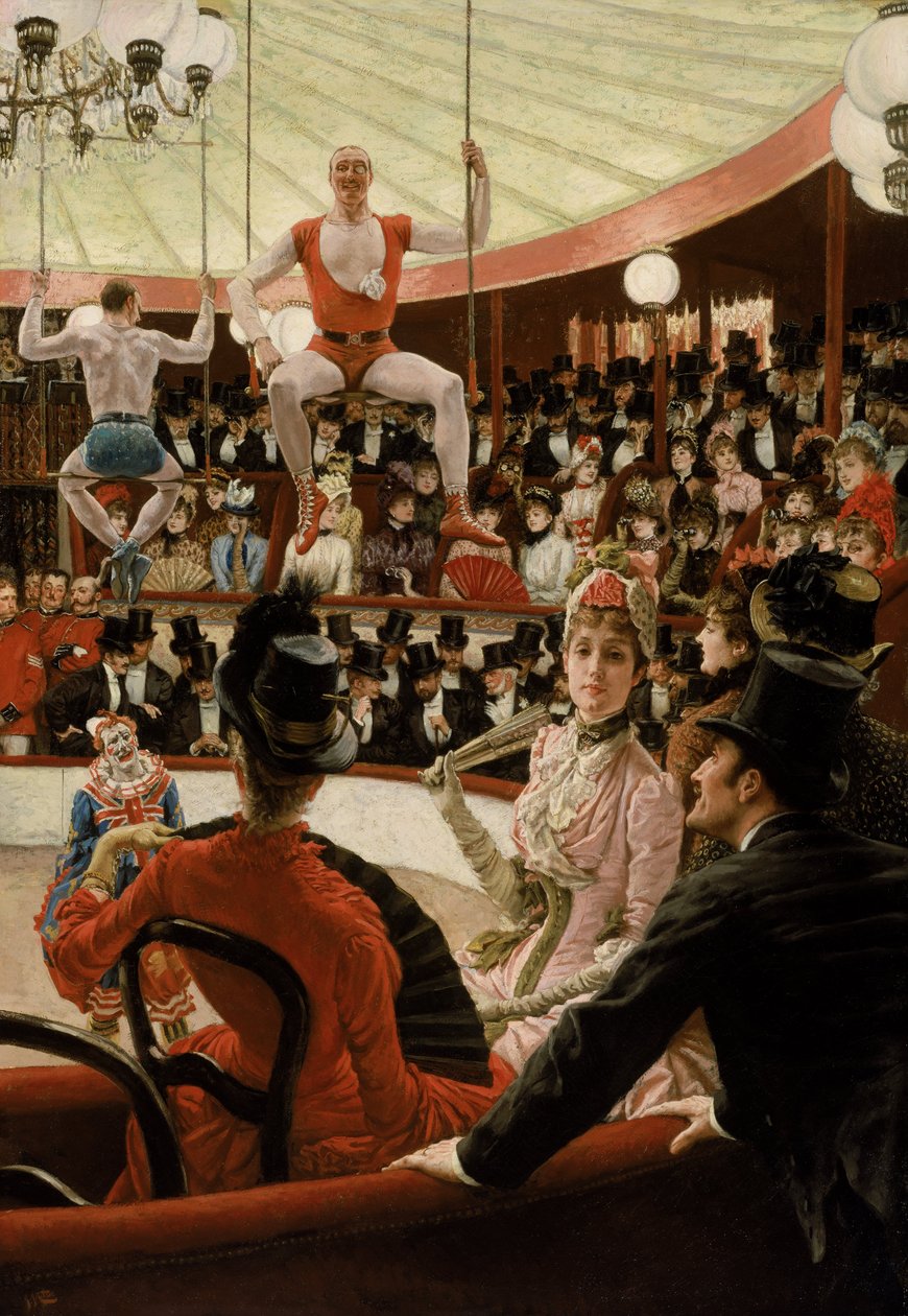 Vrouwen van Parijs: De circusliefhebber door James Jacques Joseph Tissot