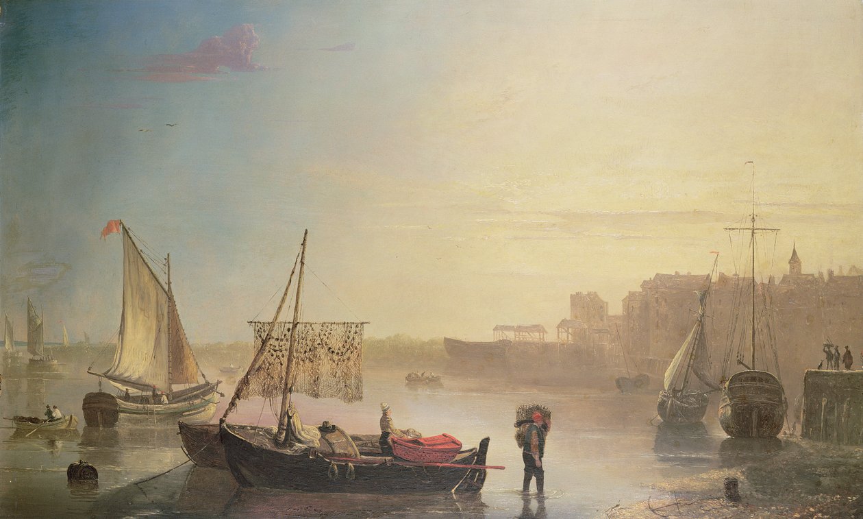 Uitzicht op de Theems door James M. Burnet