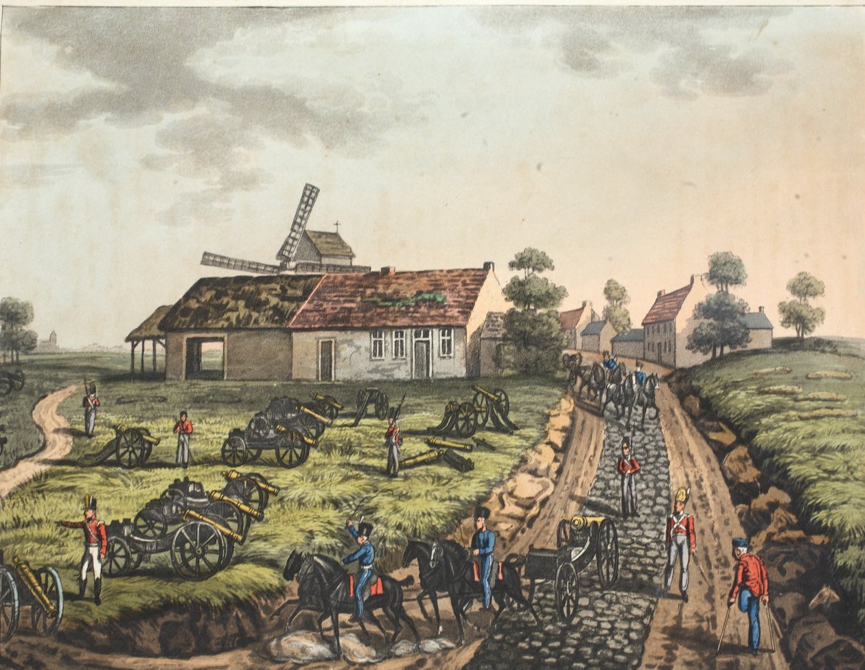 Een deel van het dorp Mont St Jean door James Rouse