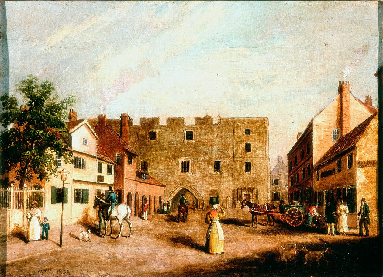 Newgate, Newcastle upon Tyne, ca. 1820 door James Russell Ryott