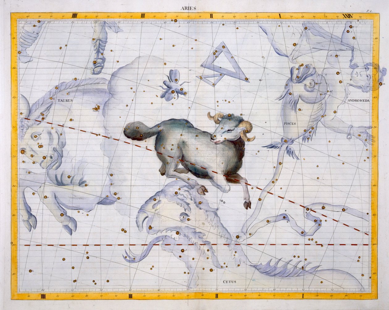 Constellatie van Aries, plaat 4 uit 