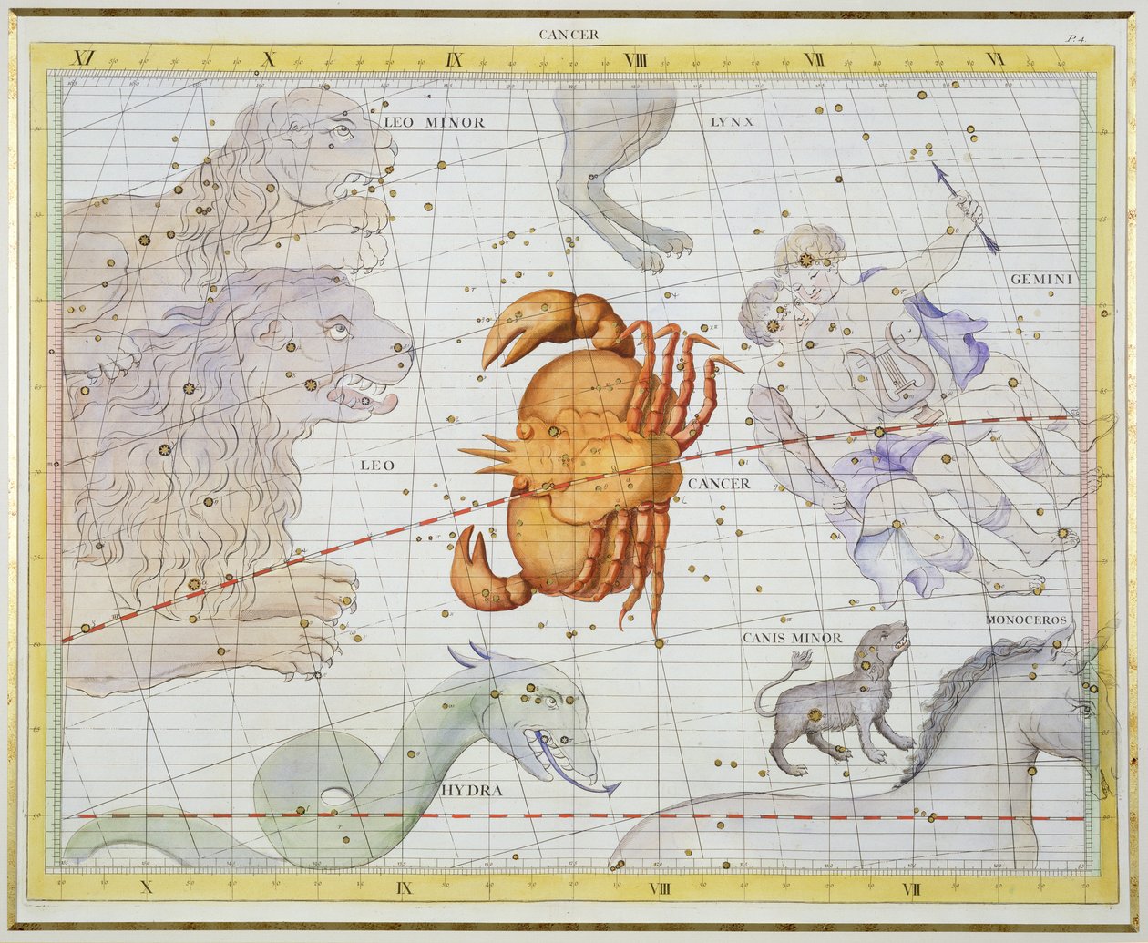 Constellatie van Kreeft, plaat 4 uit 
