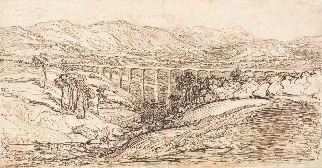 De vallei van Llangollen door James Ward