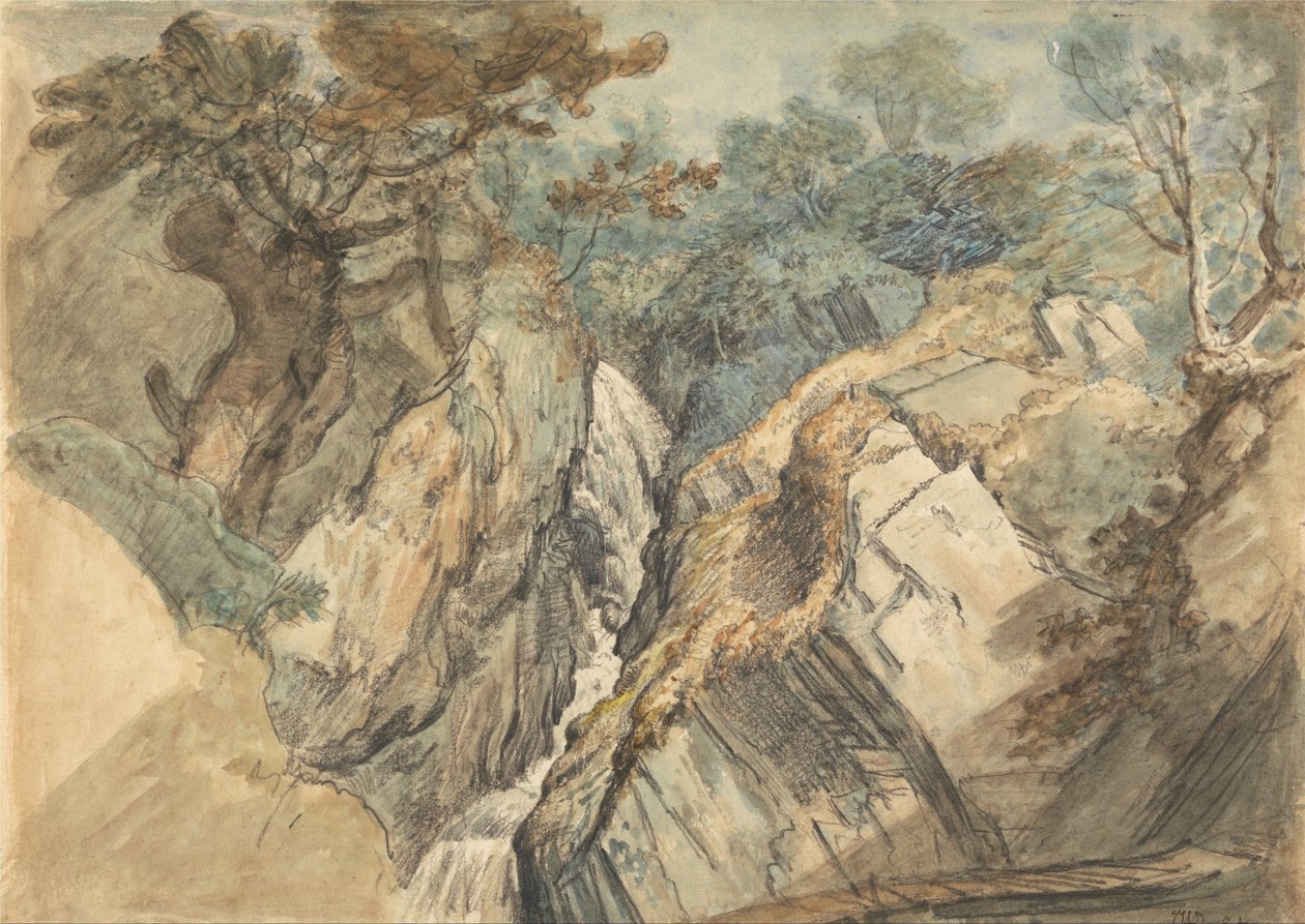 Waterval, Noord-Wales door James Ward