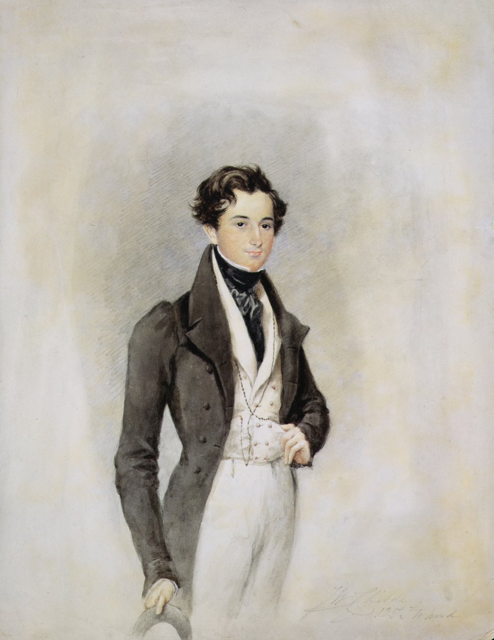 Portret van een Elegante Heer, ca. 1825 door James Warren Childe