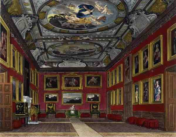 Staats slaapkamer van de koningin, Windsor Castle, uit 