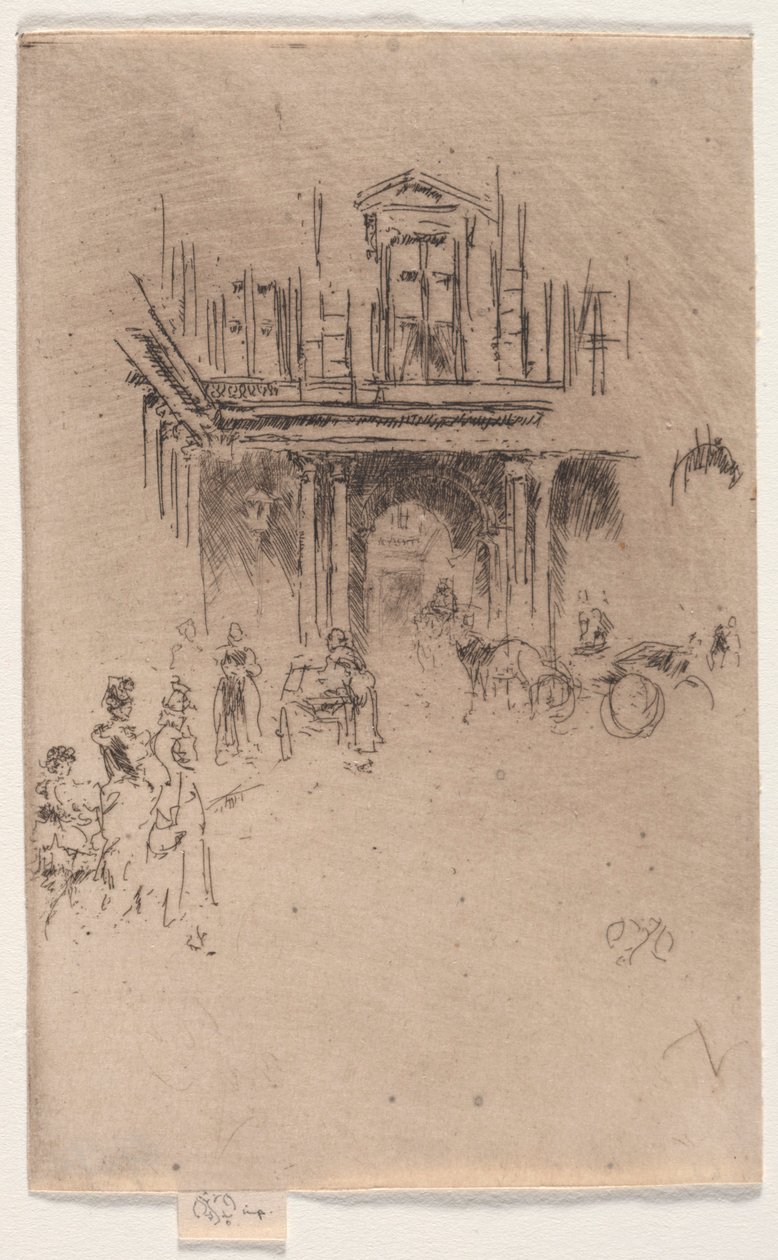 Een hoek van het Palais Royal door James Abbott McNeill Whistler