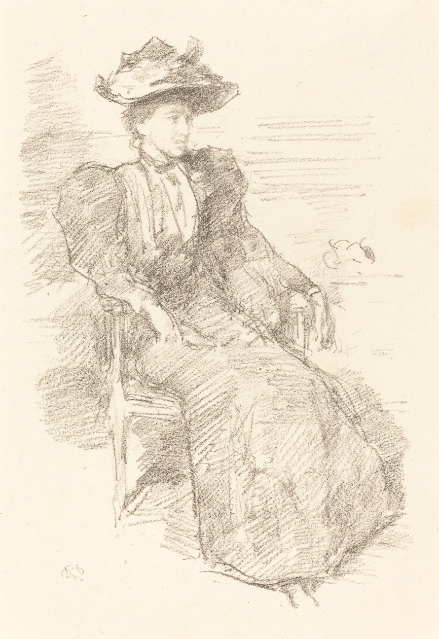 Een Portret: Mildred Howells, 1894-1896 door James Abbott McNeill Whistler