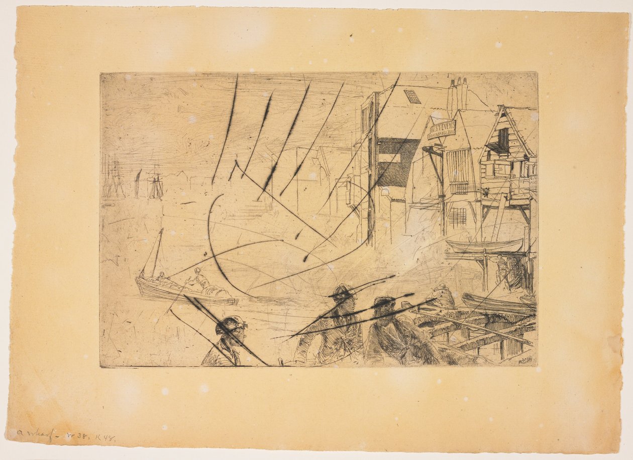 Ein Kai door James Abbott McNeill Whistler