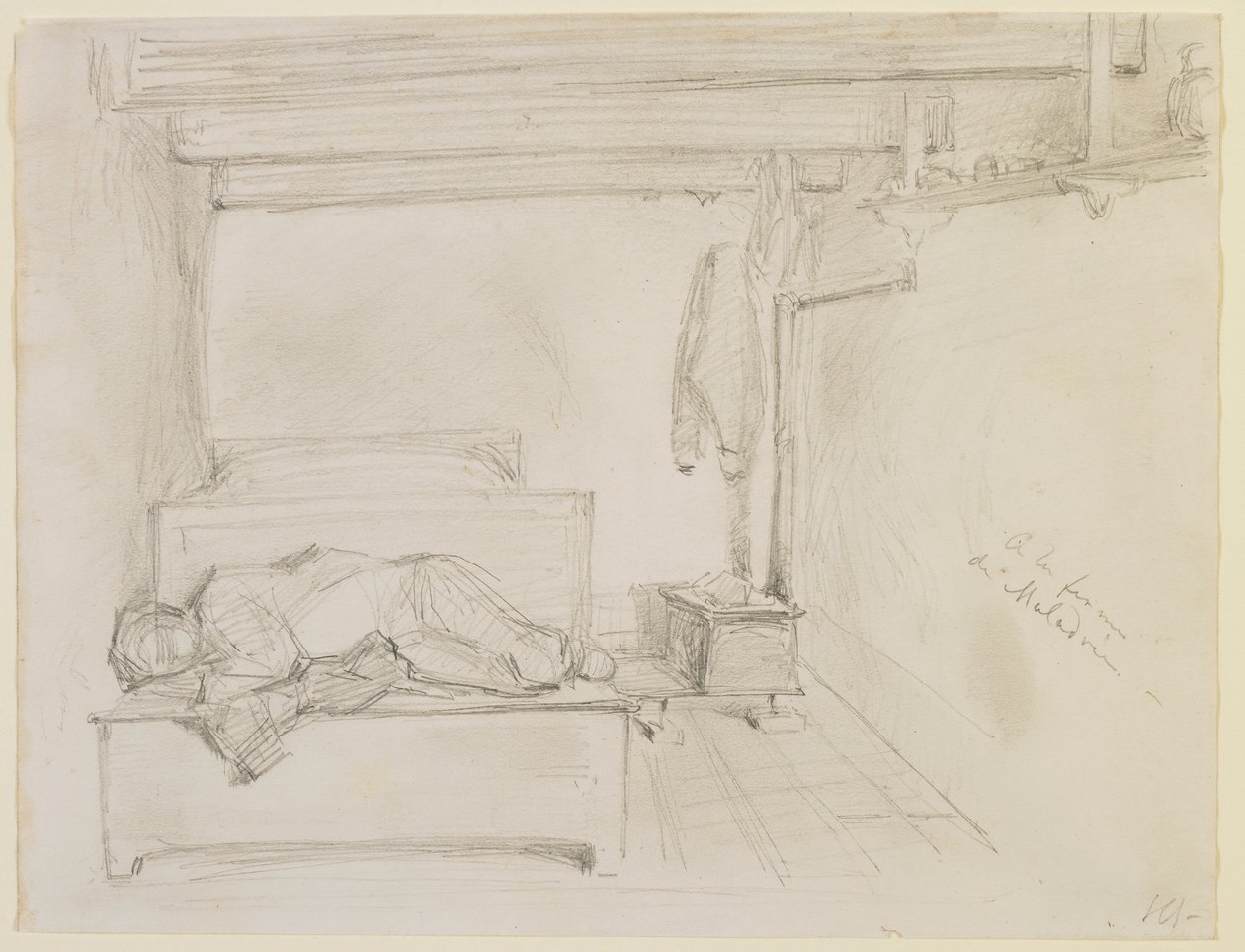 Op de boerderij van Maladrie door James Abbott McNeill Whistler