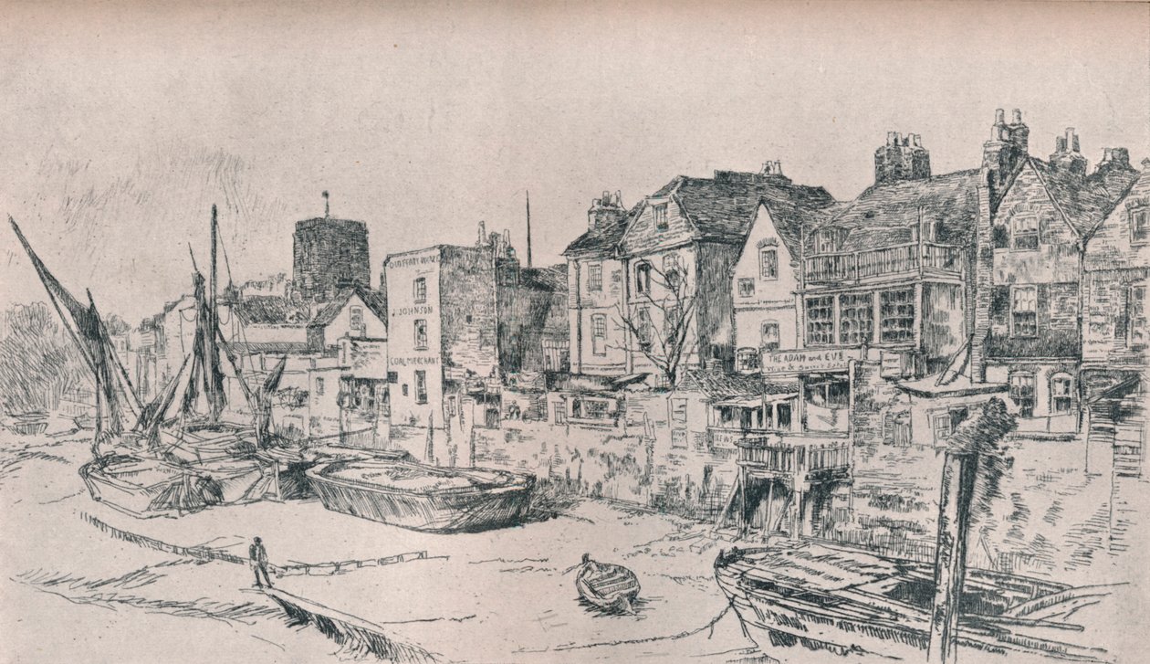 Adam en Eva: Oud Chelsea, 1879 door James Abbott McNeill Whistler