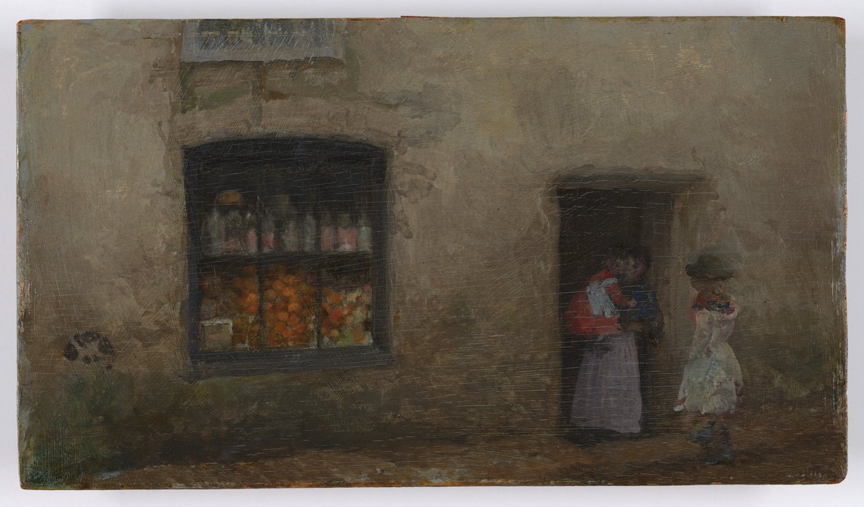 Een oranje noot: Snoepwinkel door James Abbott McNeill Whistler