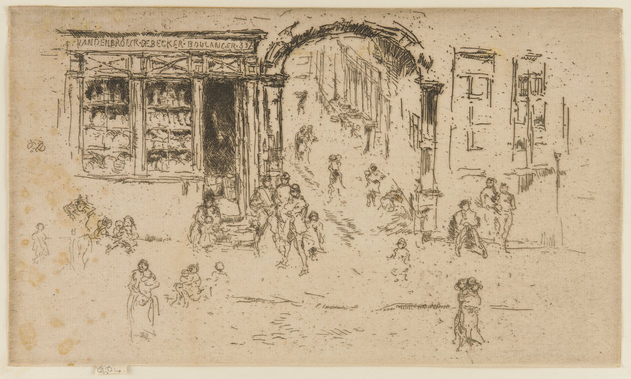 Boog, Brussel door James Abbott McNeill Whistler