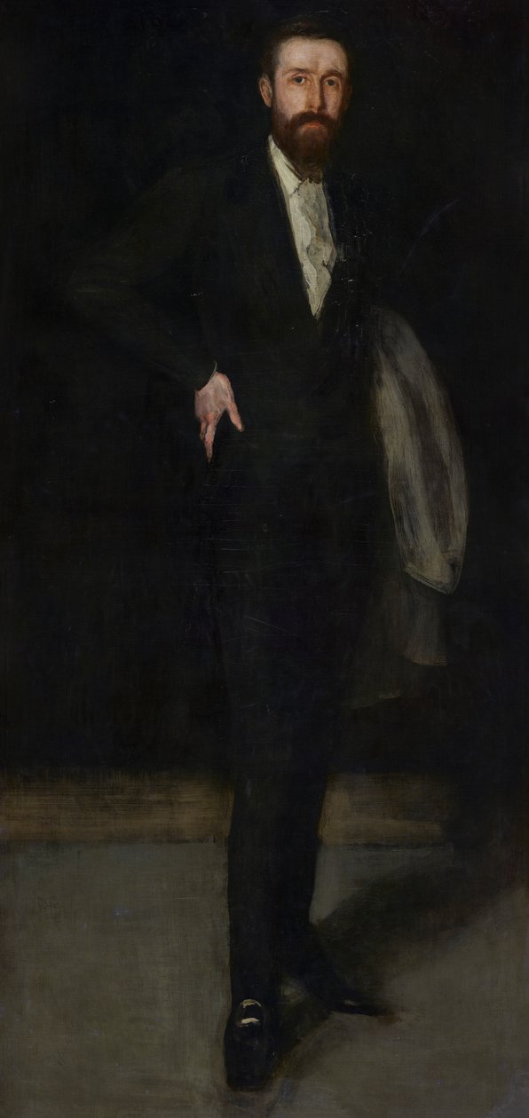 Arrangement in Zwart: Portret van F. R. Leyland, 1870-1873 door James Abbott McNeill Whistler