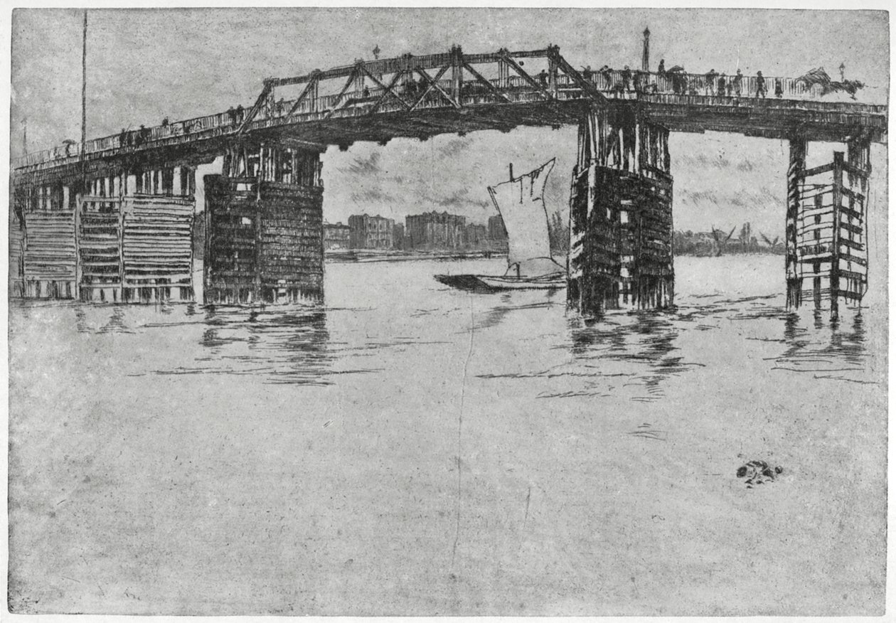 Battersea Bridge, Londen, 19e eeuw 1904 door James Abbott McNeill Whistler