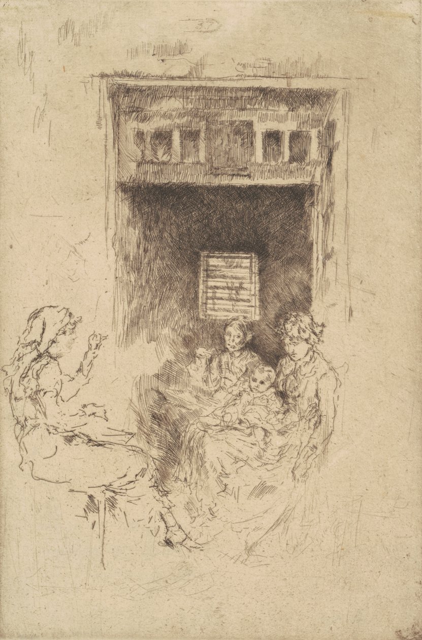 Kralenrijgers door James Abbott McNeill Whistler
