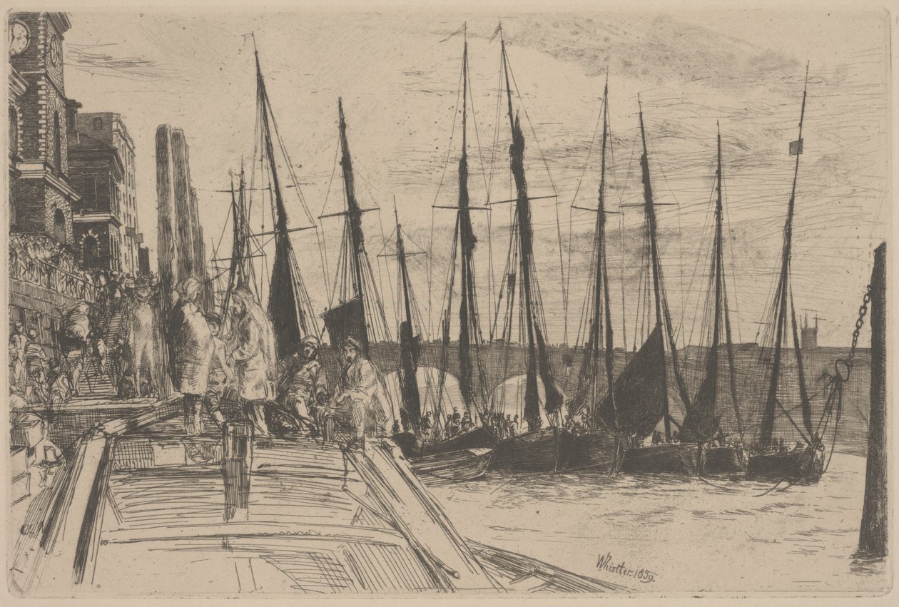 Billingsgate door James Abbott McNeill Whistler