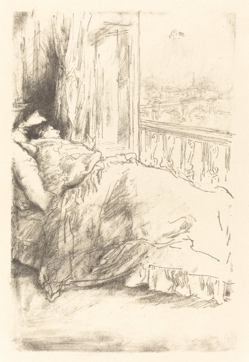 Bij het balkon door James Abbott McNeill Whistler