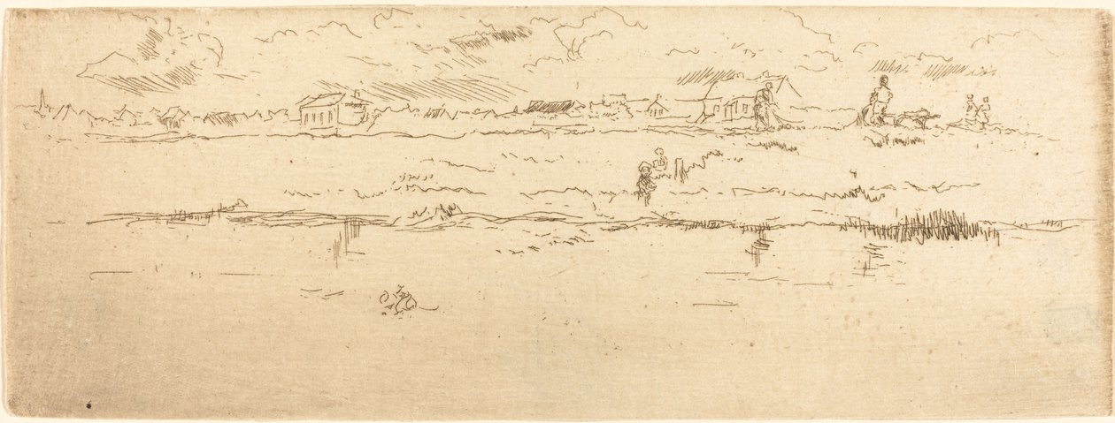 Kanaal, Oostende, 1887 door James Abbott McNeill Whistler